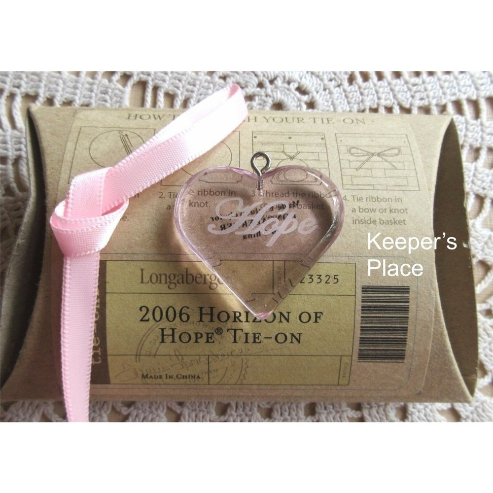Longaberger Horizon Of Hope Basket Tie On 2006